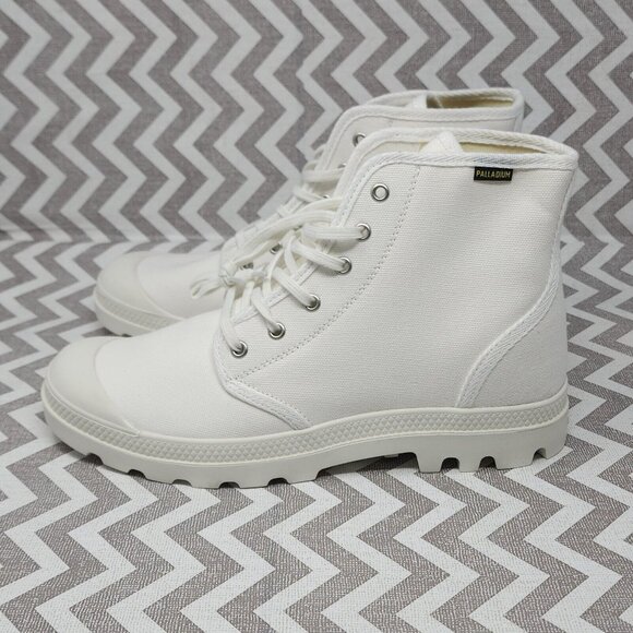 Palladium Pampa Hi Originale Canvas Boot Size 11, High Top Shoes, Star White - Picture 4 of 10